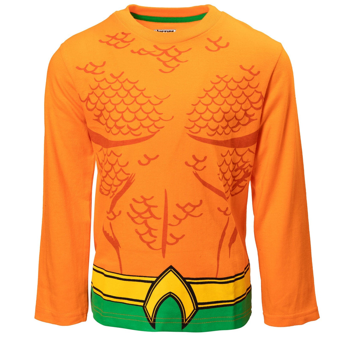 DC Comics Justice League 4 Pack Costume Long Sleeve Graphic T-Shirts - imagikids