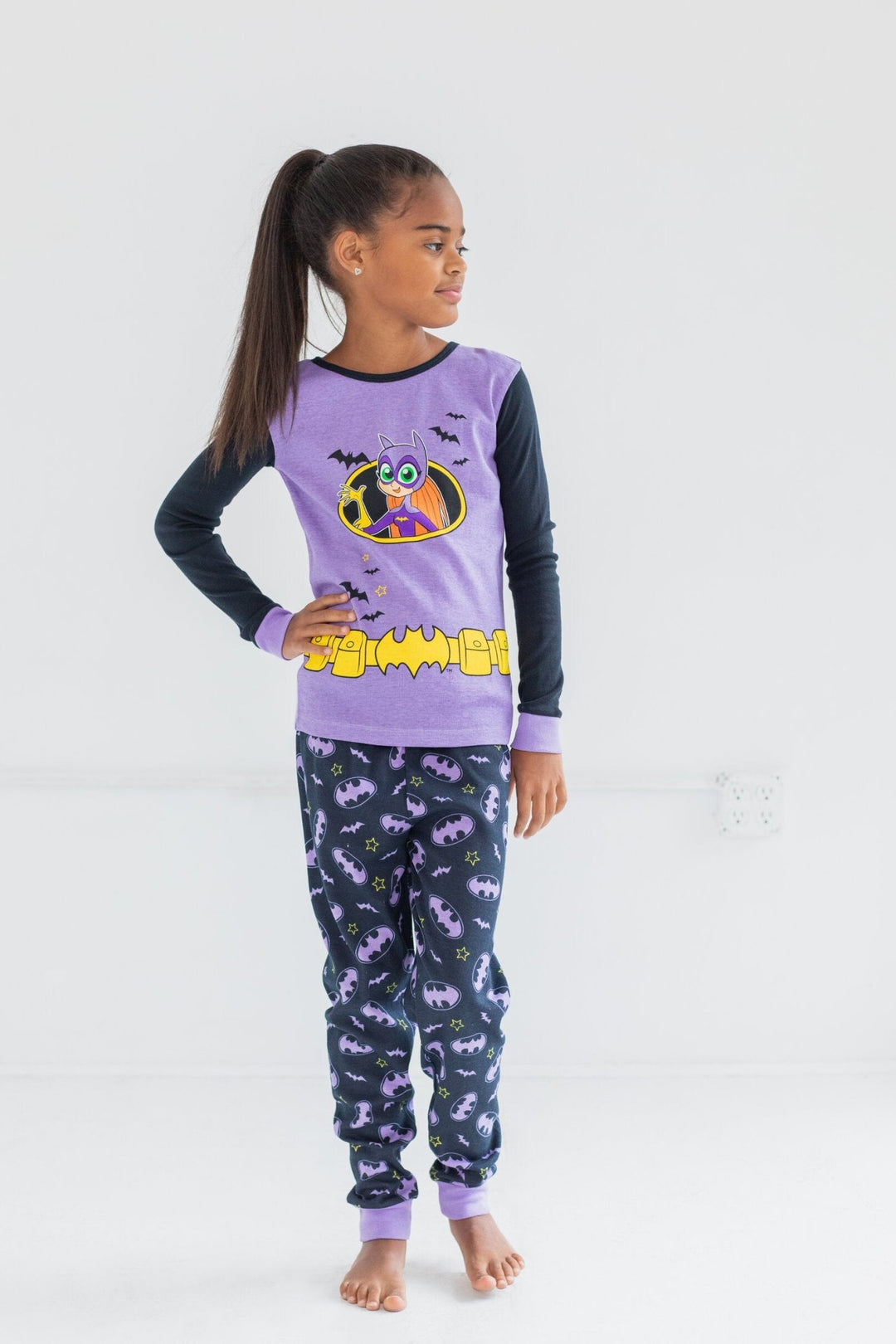 DC Comics Justice League Batgirl Pajama Shirt and Pants Sleep Set - imagikids