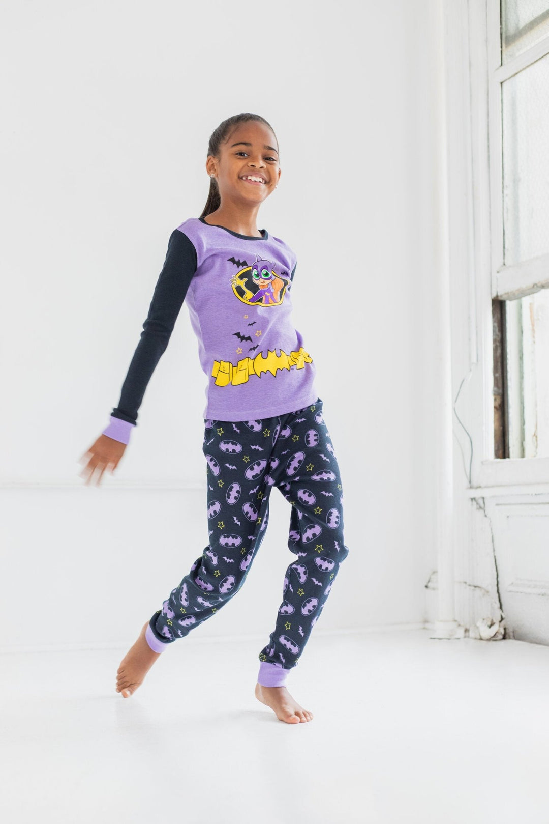 DC Comics Justice League Batgirl Pajama Shirt and Pants Sleep Set - imagikids