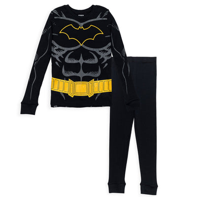 DC Comics Justice League Batman Cosplay Pullover Pajama Shirt Pants Sleep Set - imagikids
