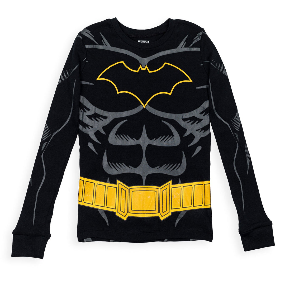 DC Comics Justice League Batman Cosplay Pullover Pajama Shirt Pants Sleep Set - imagikids