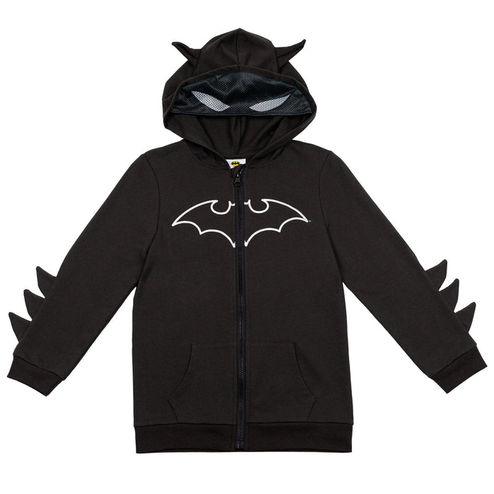 DC Comics Justice League Batman Fleece Zip Up Cosplay Hoodie - imagikids