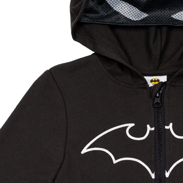 DC Comics Justice League Batman Fleece Zip Up Cosplay Hoodie - imagikids