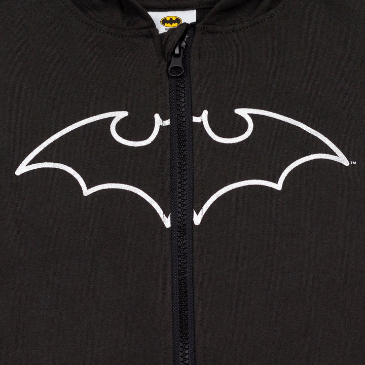 DC Comics Justice League Batman Fleece Zip Up Cosplay Hoodie - imagikids