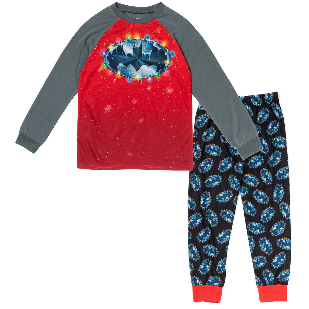 DC Comics Justice League Batman Pajama Shirt and Pants Sleep Set - imagikids