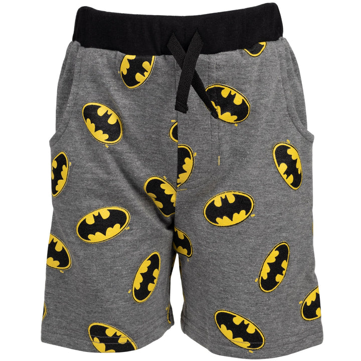 DC Comics Justice League Batman T-Shirt and French Terry Shorts Outfit Set - imagikids