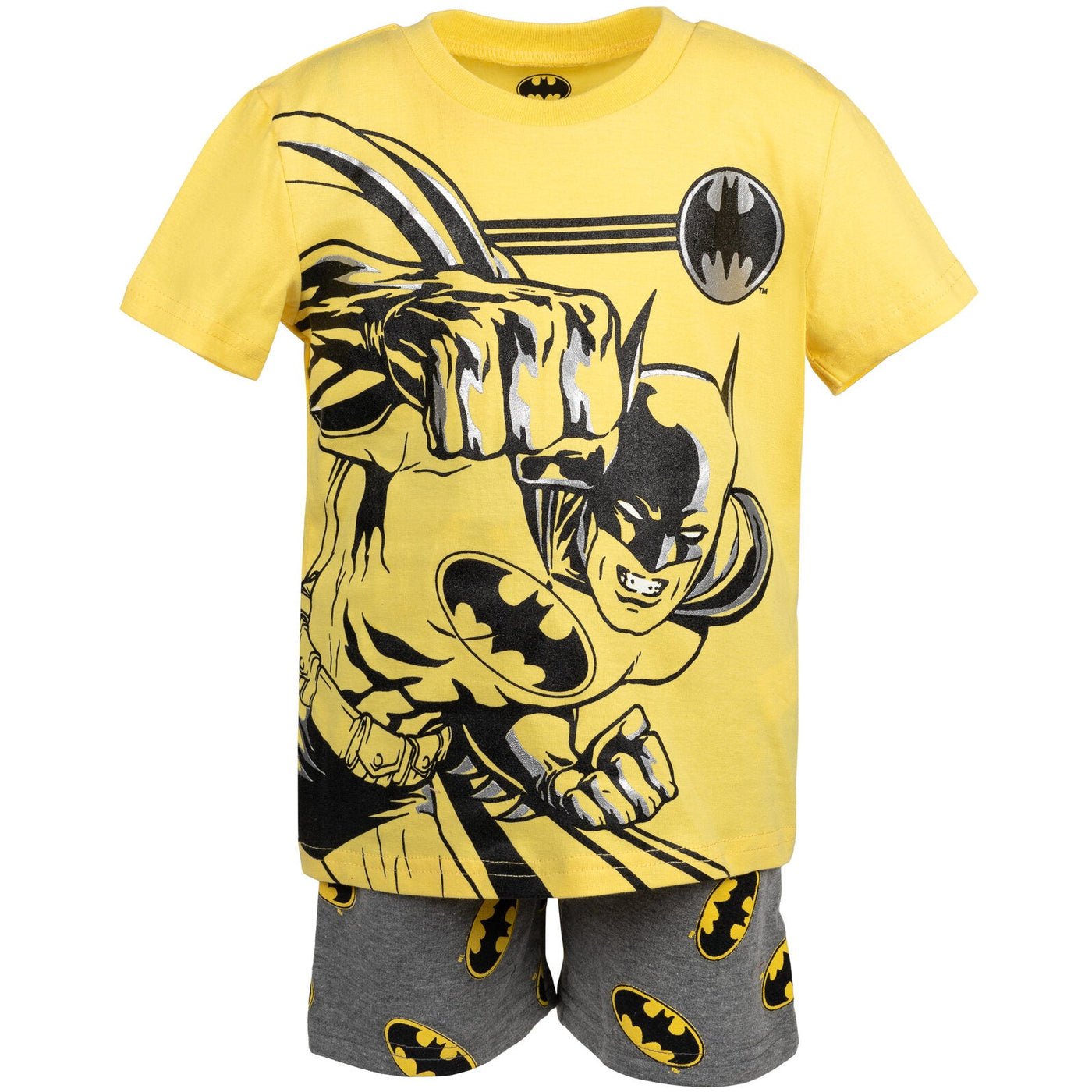 DC Comics Justice League Batman T-Shirt and French Terry Shorts Outfit Set - imagikids