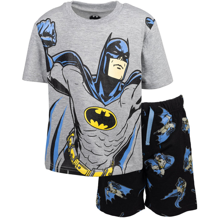 DC Comics Justice League Batman T-Shirt and French Terry Shorts Outfit Set - imagikids