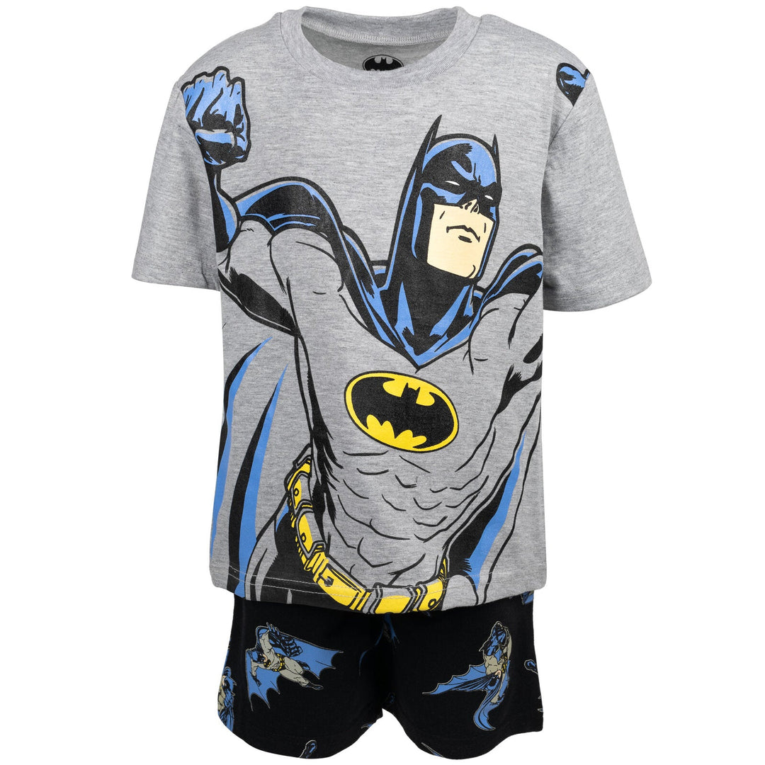 DC Comics Justice League Batman T-Shirt and French Terry Shorts Outfit Set - imagikids