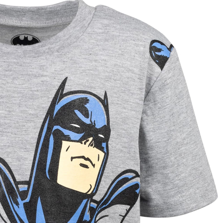 DC Comics Justice League Batman T-Shirt and French Terry Shorts Outfit Set - imagikids