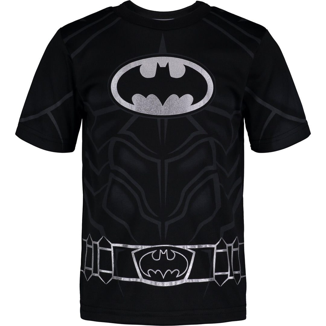 DC Comics Justice League Batman T-Shirt and Mesh Shorts Outfit Set - imagikids