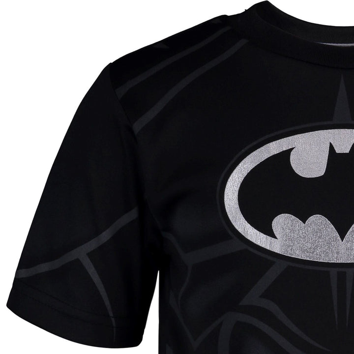 DC Comics Justice League Batman T-Shirt and Mesh Shorts Outfit Set - imagikids