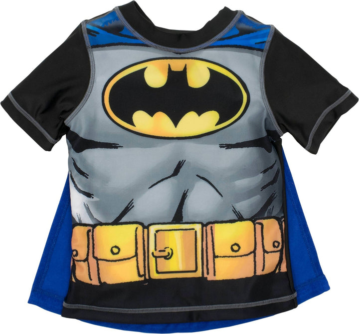 DC Comics Justice League Batman UPF 50+ Rash Guard and Cape - imagikids