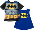 DC Comics Justice League Batman UPF 50+ Rash Guard and Cape