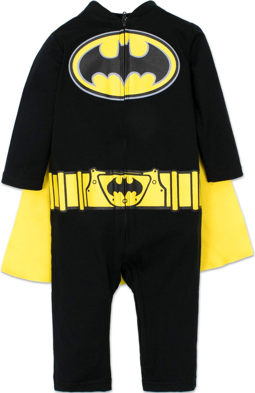 DC Comics Justice League Batman Zip Up Cosplay Costume Coverall and Cape - imagikids