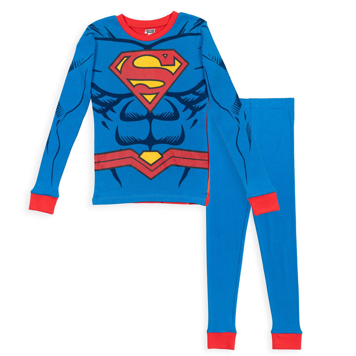 DC Comics Justice League Superman Cosplay Pajama Shirt Pants - imagikids