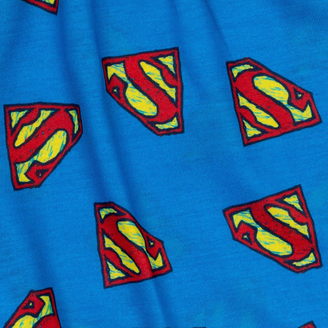 DC Comics Justice League Superman Cosplay Pajama Shirts and Shorts - imagikids