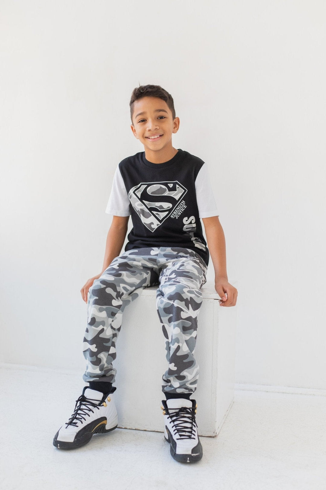 DC Comics Justice League Superman Fleece Hoodie T-Shirt and Jogger Pants 3 Piece Outfit Set - imagikids