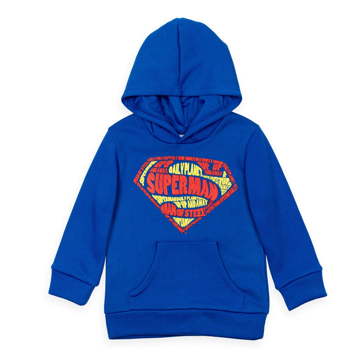 DC Comics Justice League Superman Fleece Pullover Hoodie - imagikids