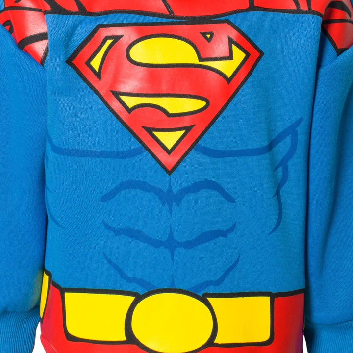 DC Comics Justice League Superman Fleece Pullover Hoodie and Pants Outfit Set - imagikids