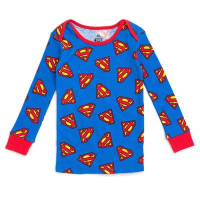 DC Comics Justice League Superman Pajama Shirt and Pants Sleep Set - imagikids