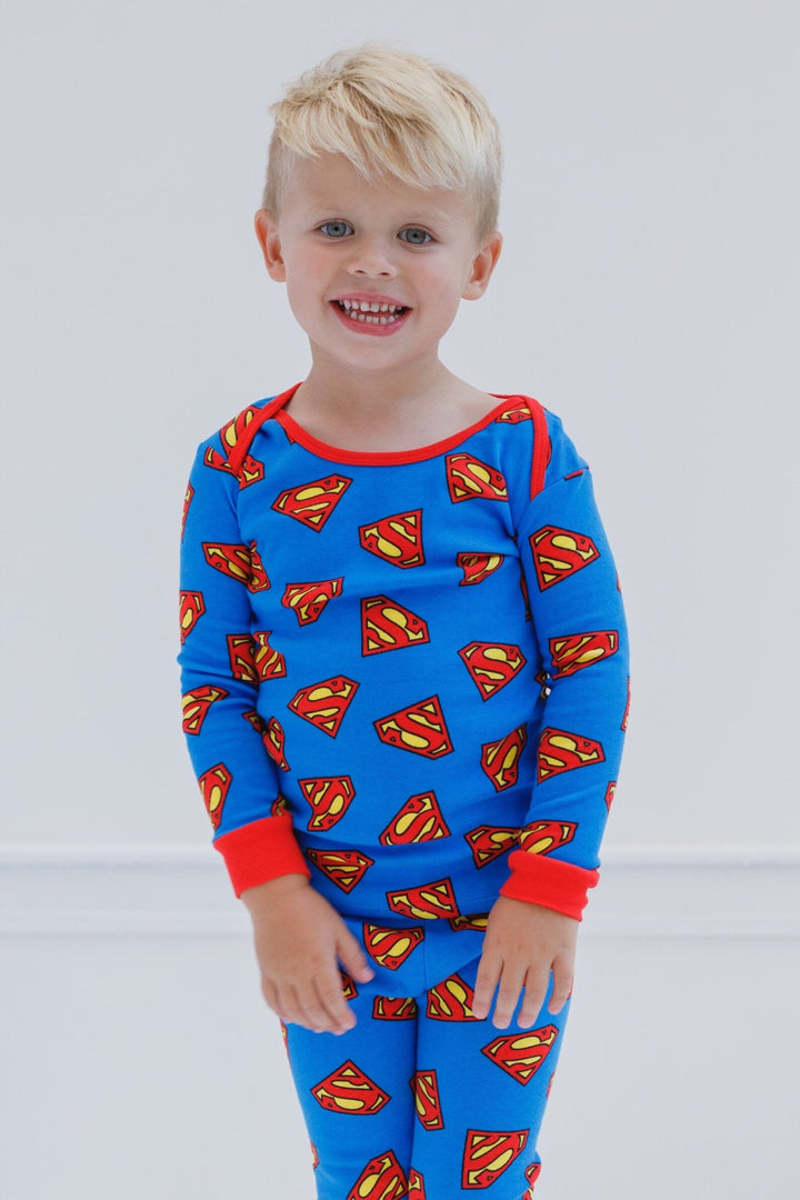 DC Comics Justice League Superman Pajama Shirt and Pants Sleep Set - imagikids