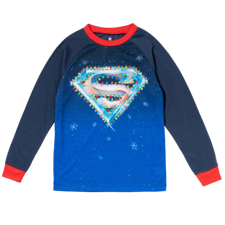 DC Comics Justice League Superman Pullover Pajama Shirt and Pants Sleep Set - imagikids