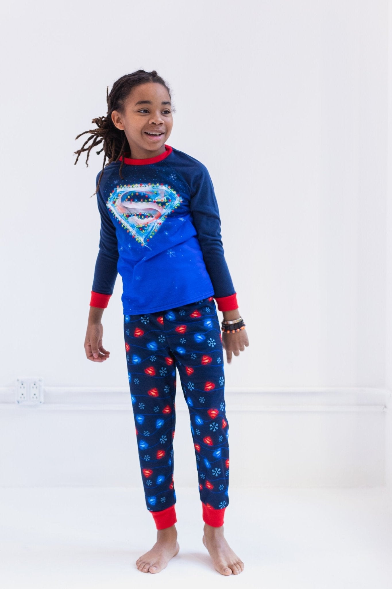 DC Comics Justice League Superman Pullover Pajama Shirt and Pants Sleep Set - imagikids
