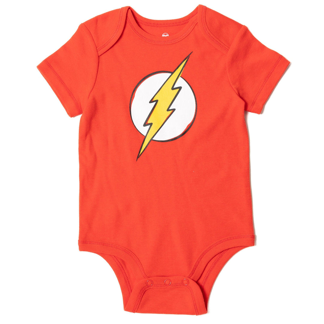 DC Comics Justice League The Flash Bodysuit Pants and Hat 3 Piece Outfit Set - imagikids