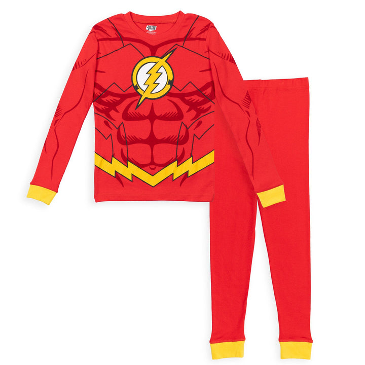 DC Comics Justice League The Flash Pullover Pajama Shirt and Pants Sleep Set - imagikids