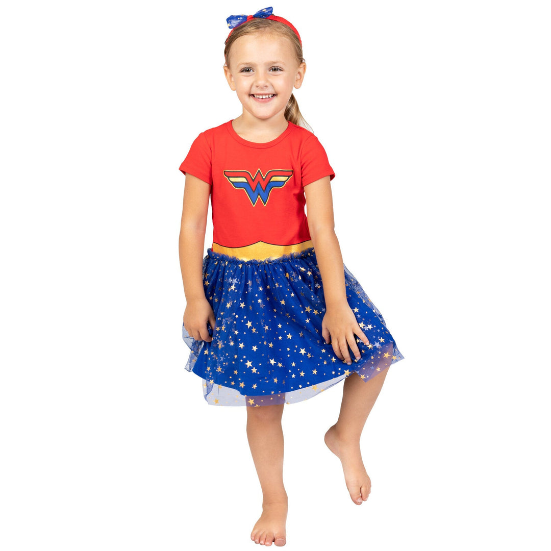 DC Comics Justice League Wonder Woman Costume Dress and Headband - imagikids