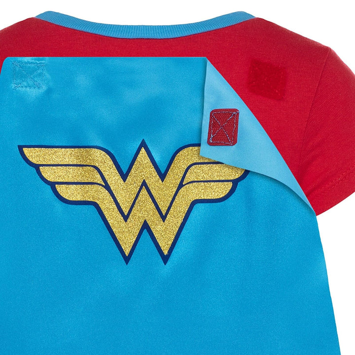 DC Comics Justice League Wonder Woman Costume T-Shirt and Cape - imagikids