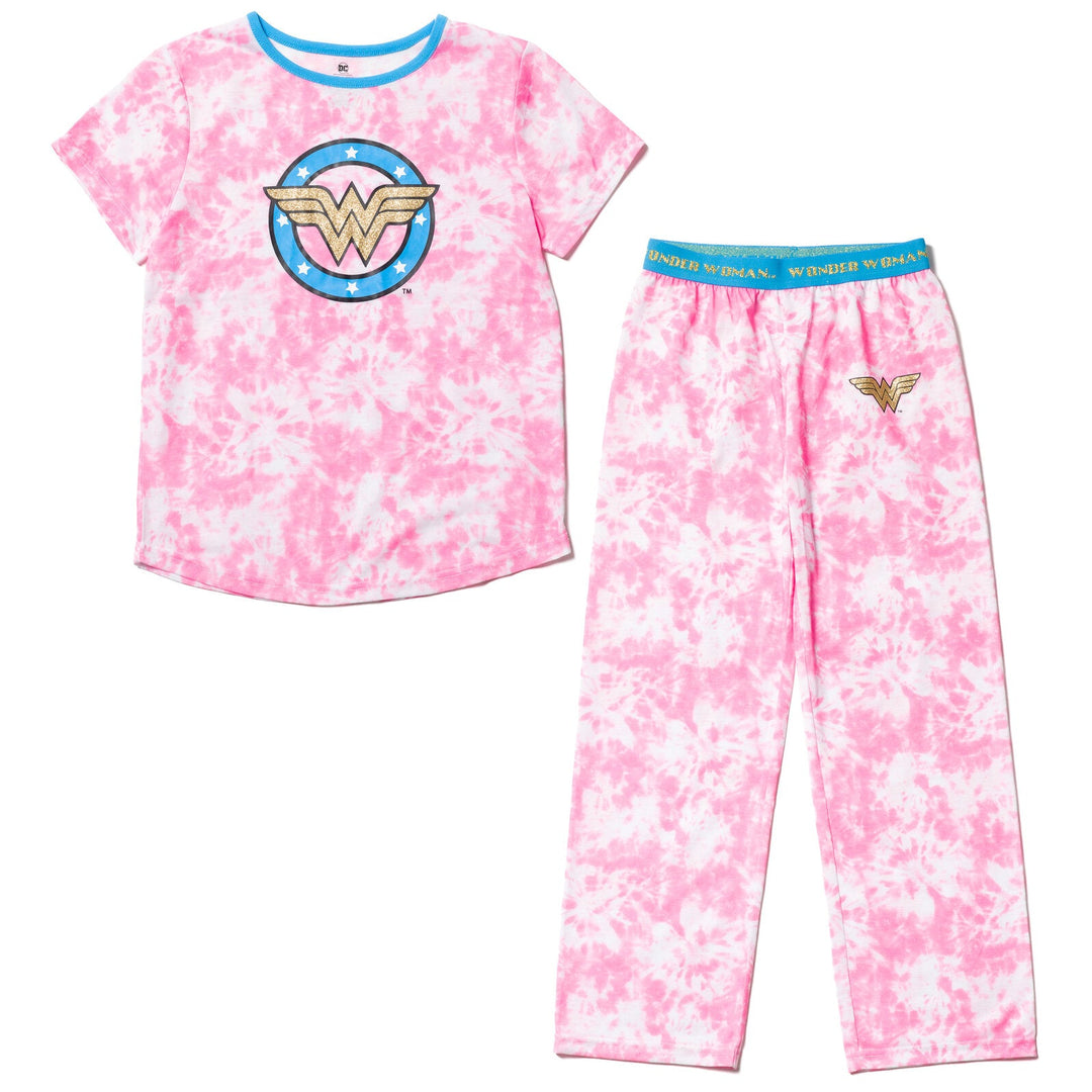 DC Comics Justice League Wonder Woman Pajama Shirt and Pants Sleep Set - imagikids