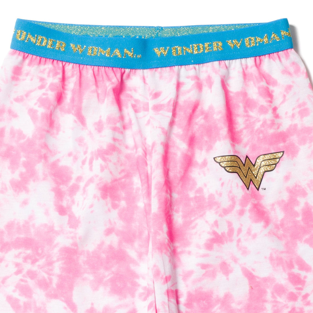 DC Comics Justice League Wonder Woman Pajama Shirt and Pants Sleep Set - imagikids