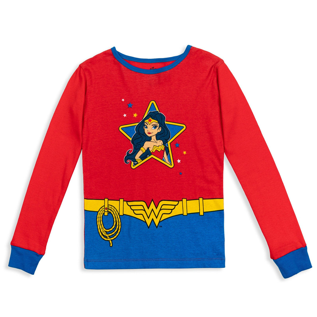 DC Comics Justice League Wonder Woman Pajama Shirt and Pants Sleep Set - imagikids