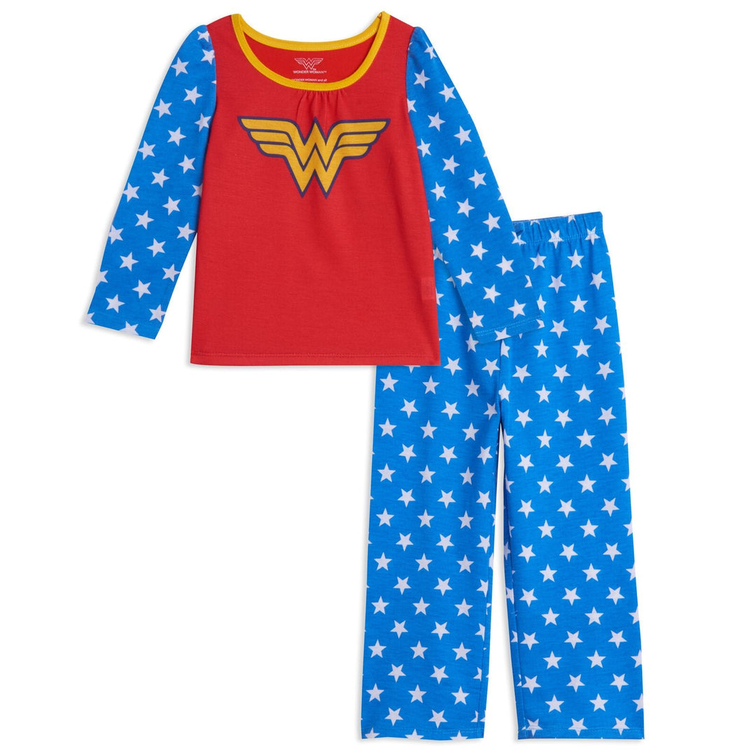 DC Comics Justice League Wonder Woman Pajama Shirt and Pants Sleep Set - imagikids