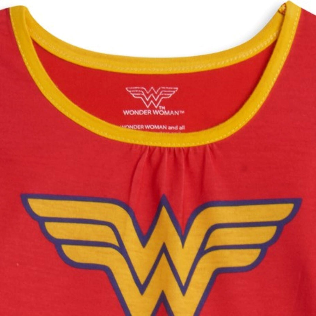 DC Comics Justice League Wonder Woman Pajama Shirt and Pants Sleep Set - imagikids