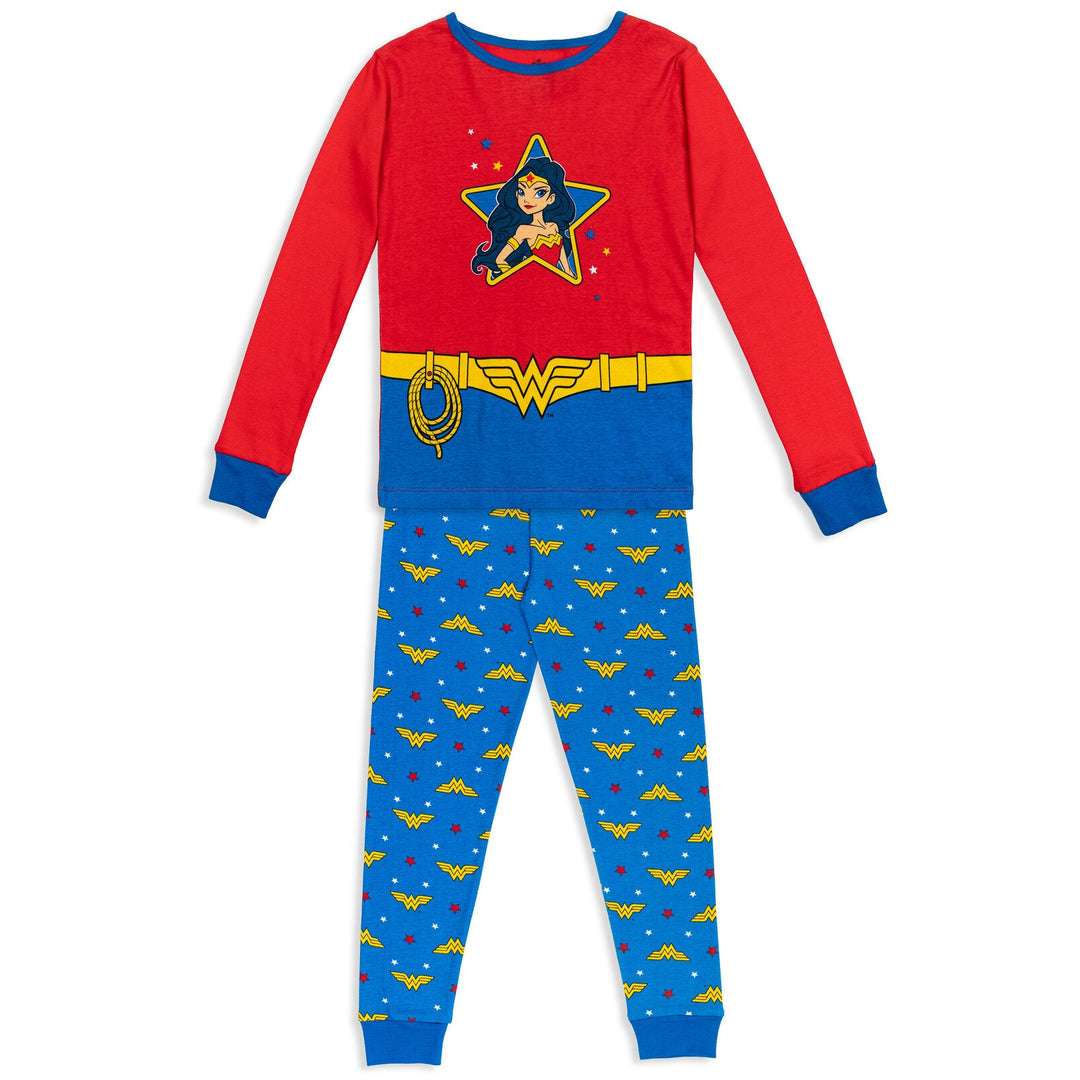 DC Comics Justice League Wonder Woman Pajama Shirt and Pants Sleep Set - imagikids