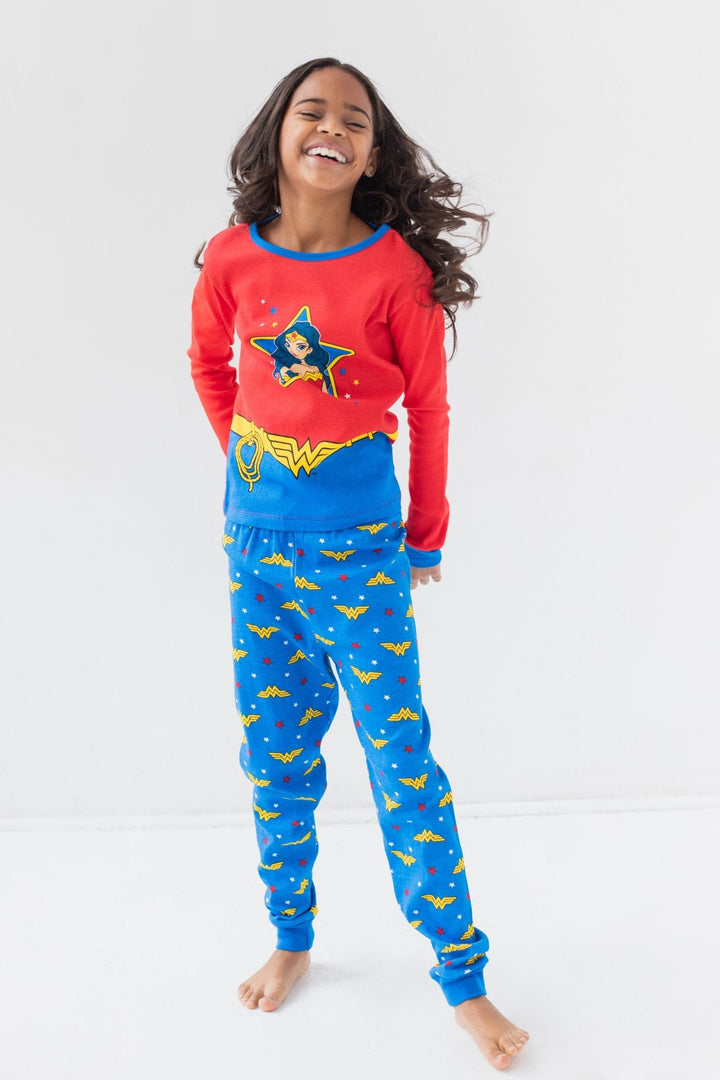 DC Comics Justice League Wonder Woman Pajama Shirt and Pants Sleep Set - imagikids