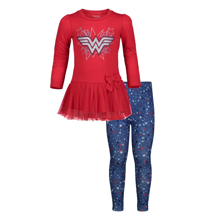 DC Comics Justice League Wonder Woman T-Shirt and Leggings Outfit Set - imagikids