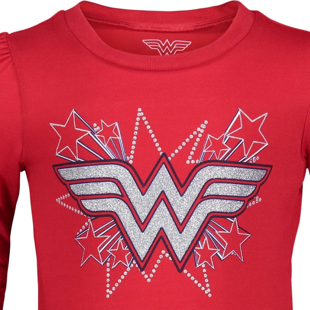 DC Comics Justice League Wonder Woman T-Shirt and Leggings Outfit Set - imagikids