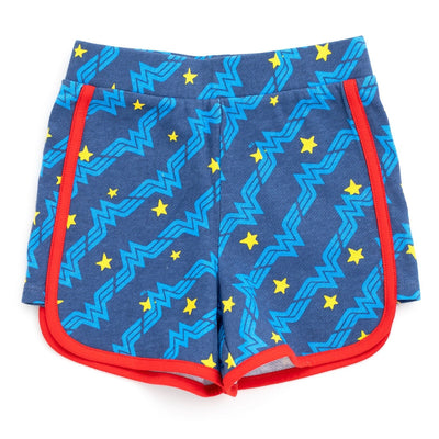 DC Comics Justice League Wonder Woman Tank Top and Active Retro Dolphin French Terry Shorts - imagikids
