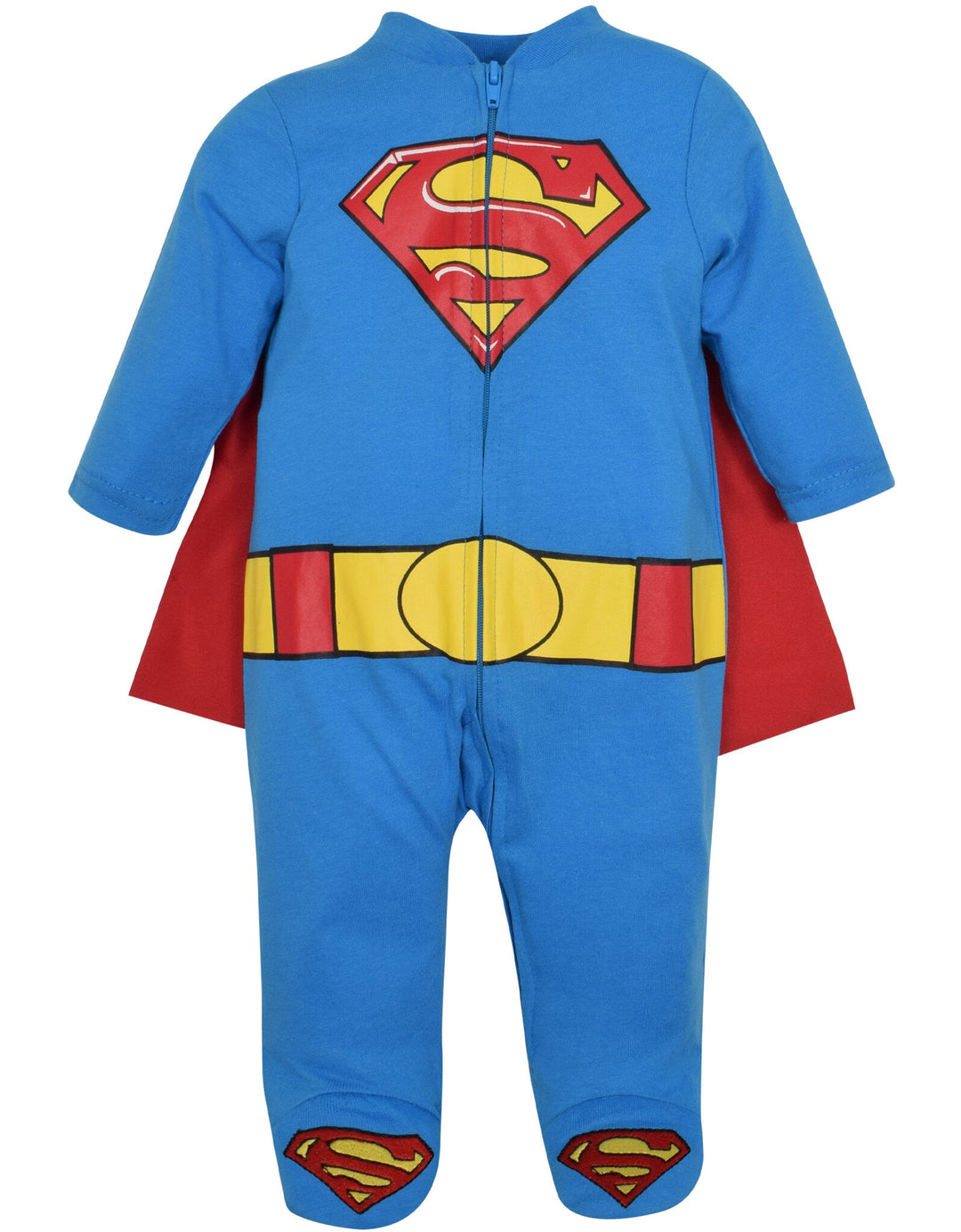 DC Comics Justice League Zip Up Costume Coverall and Cape - imagikids