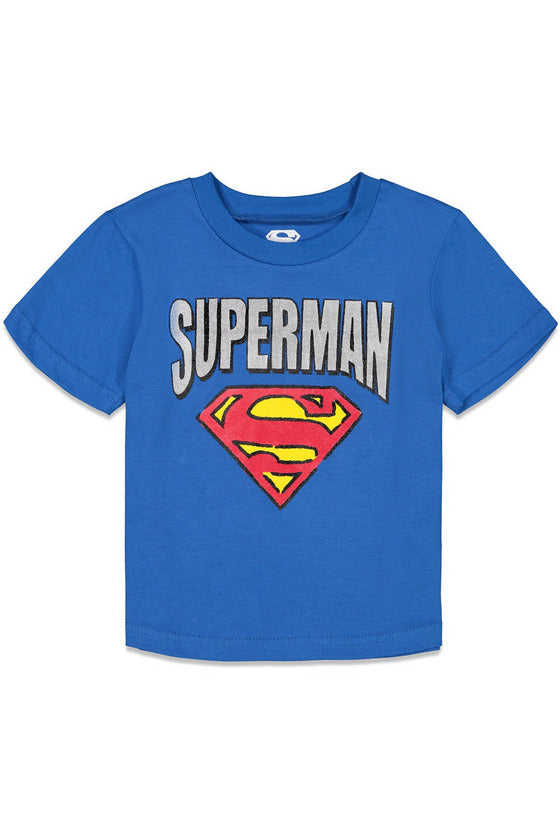 Conjunto de camiseta gráfica y pantalones cortos de Superman