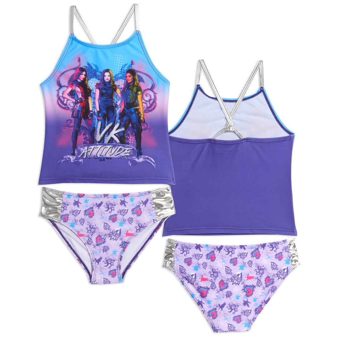 Hedmy 3-delige bikini voor meisjes, bikinitop rok slips, badkleding Hedmy 3-delige bikini voor meisjes, bikinitop rok slips, badkleding