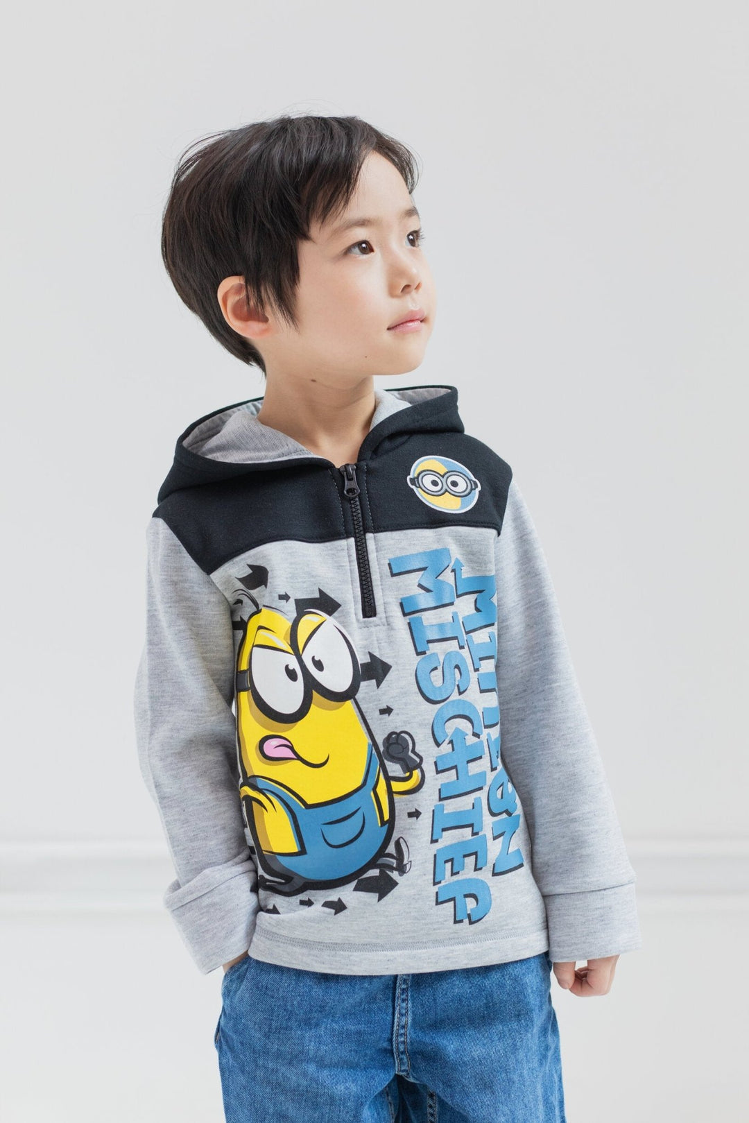 Despicable Me Minions Fleece Half Zip Hoodie - imagikids