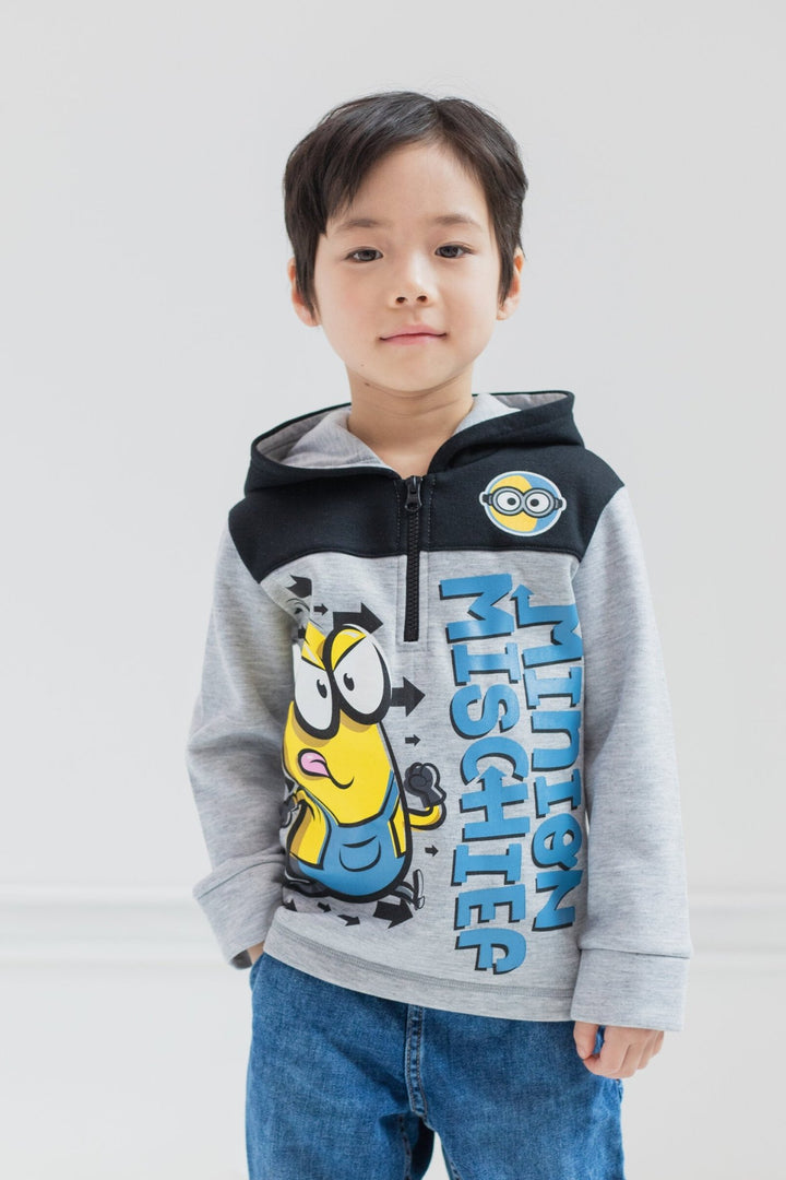 Despicable Me Minions Fleece Half Zip Hoodie - imagikids