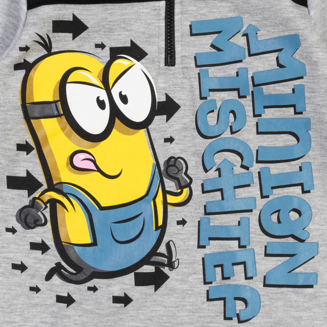 Despicable Me Minions Fleece Half Zip Hoodie - imagikids