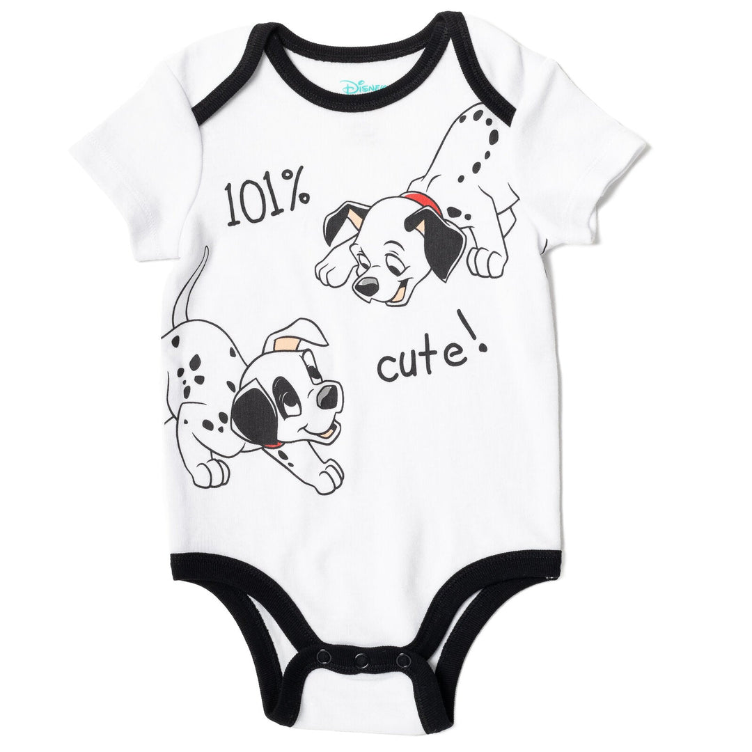 Disney 101 Dalmatians Patch Bodysuit Pants and Hat 3 Piece Outfit Set - imagikids