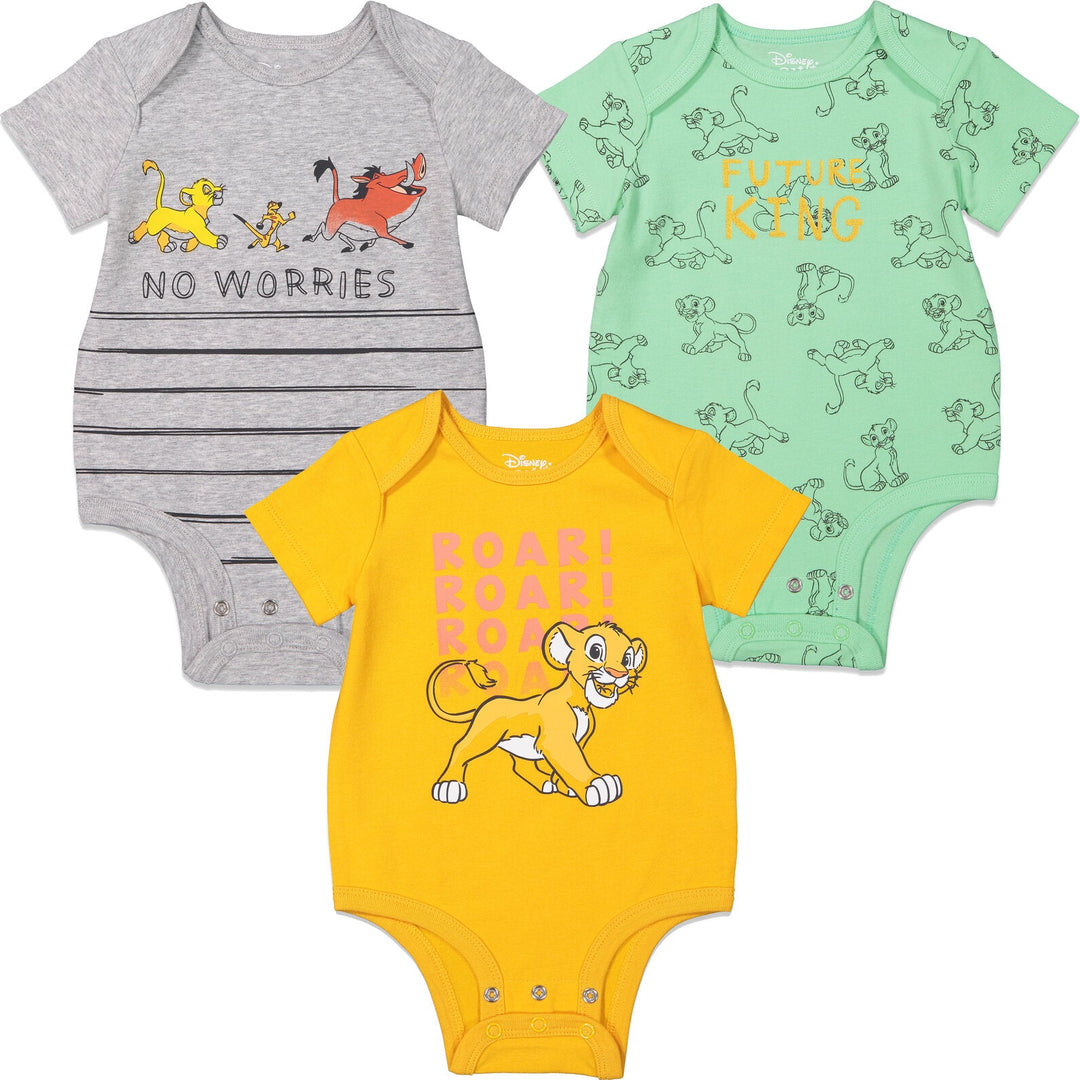 Disney 3 Pack Bodysuits - imagikids